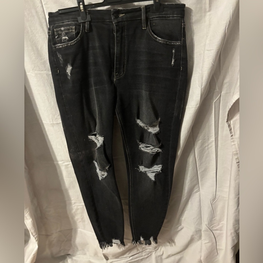 KanCan Black Slim Straight Jeans